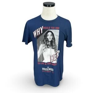 The Housemaid Sydney Sweeney Original Movie Promo T-Shirt Men's Medium Blue New